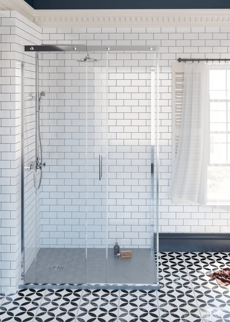 Antigua Shower with Sliding Door