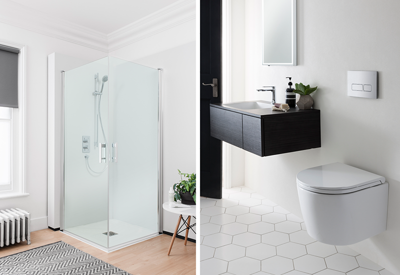 Going Green Bathroom Shower and Sink