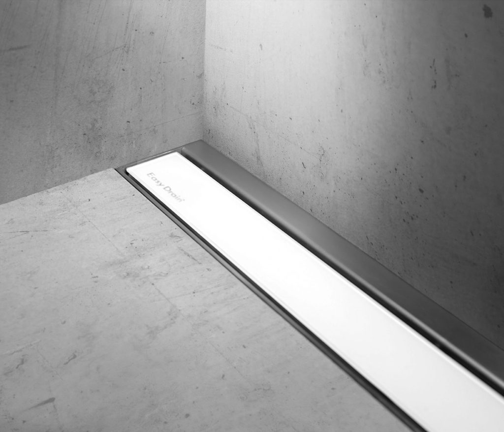 linear shower drain modulo taf wall white vZl5